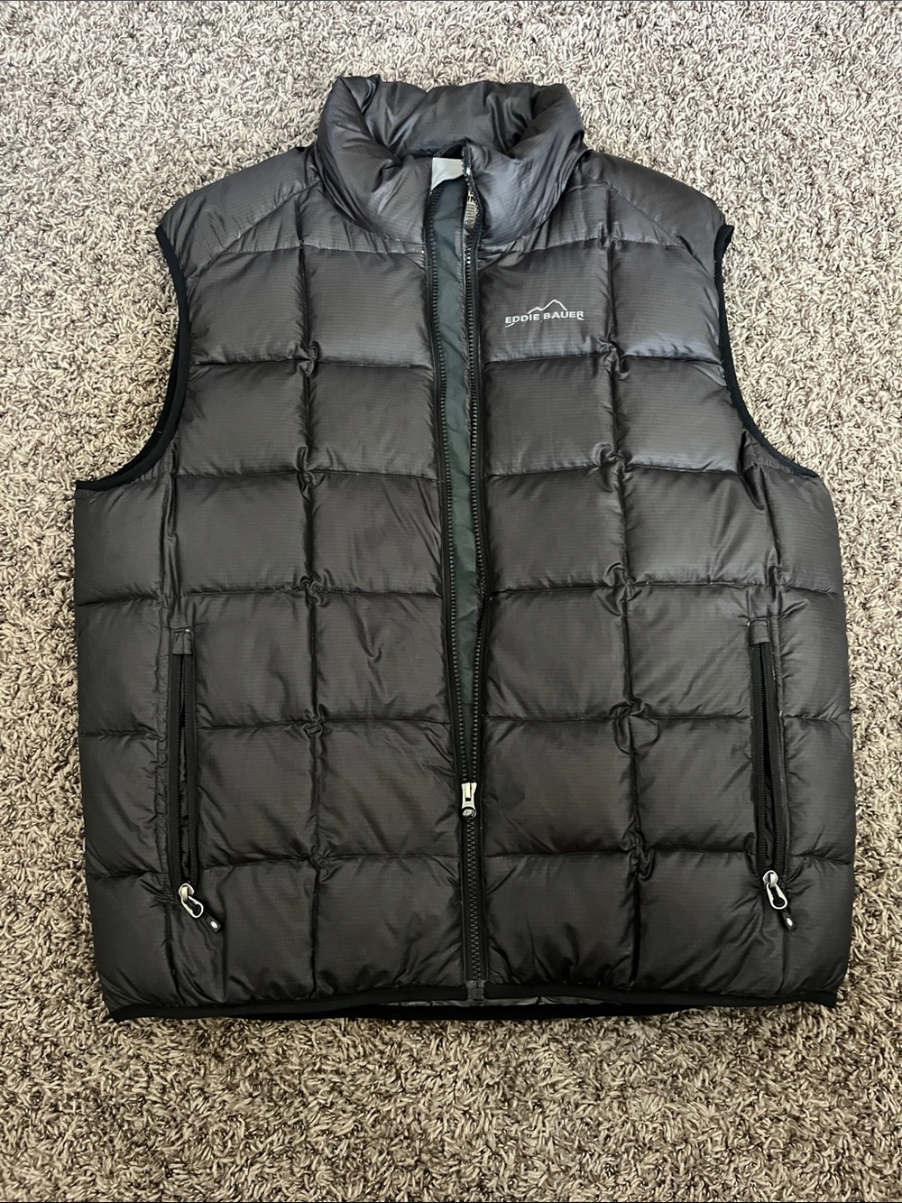 Eddie Bauer Black Quilted Puffer Vest